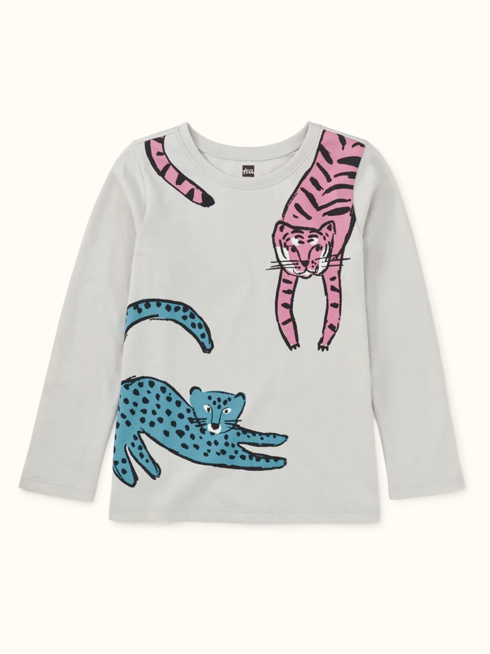 Tea Collection Girls Vapor Wild Cats Graphic Tee
